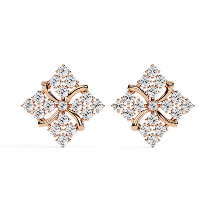 1.02 Carat Round Cut Diamond Stud Earrings – Elegant Fine Jewelry