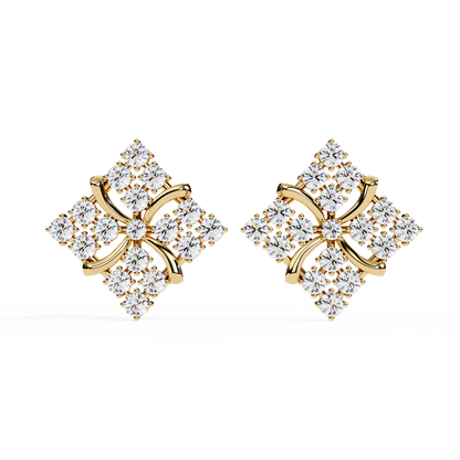 1.02 Carat Round Cut Diamond Stud Earrings – Elegant Fine Jewelry