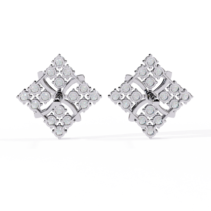 1.02 Carat Round Cut Diamond Stud Earrings – Elegant Fine Jewelry