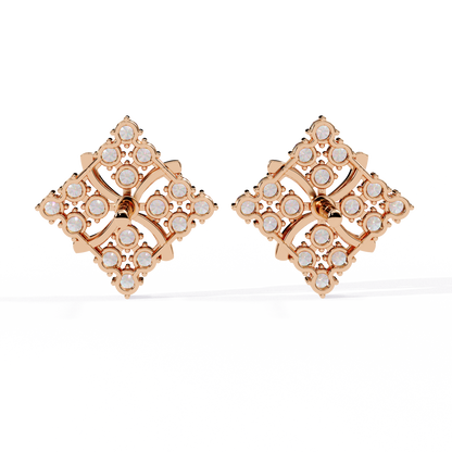 1.02 Carat Round Cut Diamond Stud Earrings – Elegant Fine Jewelry