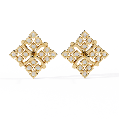 1.02 Carat Round Cut Diamond Stud Earrings – Elegant Fine Jewelry