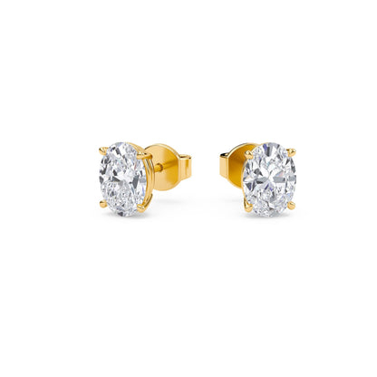 2.00 Carat Oval Cut Diamond Stud Earrings - Fine Jewelry