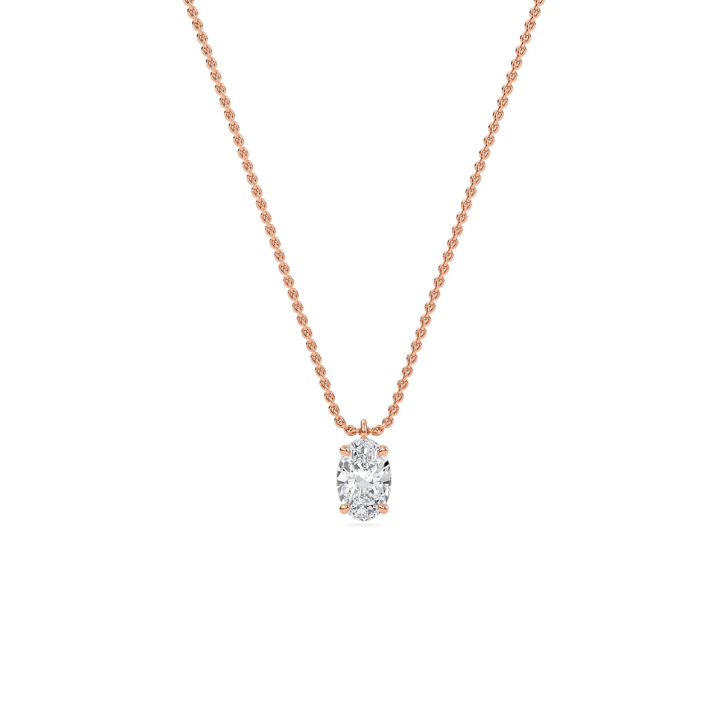 liberty 1 carat oval diamond pendant (chain sold separately)