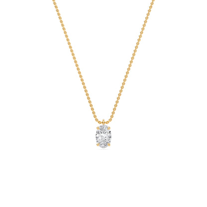 Liberty 1 Carat Oval Diamond Pendant (Chain Sold Separately)