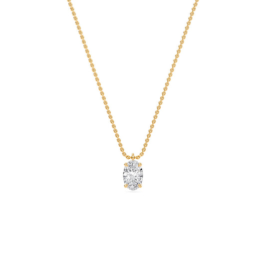 Liberty 1 Carat Oval Diamond Pendant (Chain Sold Separately)