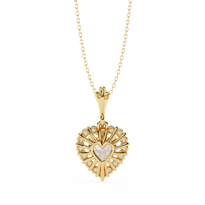 LGD  Pendant Heart Stone (0.93ct ) In 14K Gold Without Chain