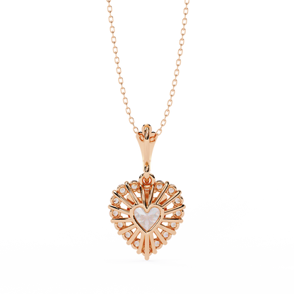 LGD  Pendant Heart Stone (0.93ct ) In 14K Gold Without Chain
