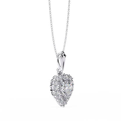 LGD  Pendant Heart Stone (0.93ct ) In 14K Gold Without Chain
