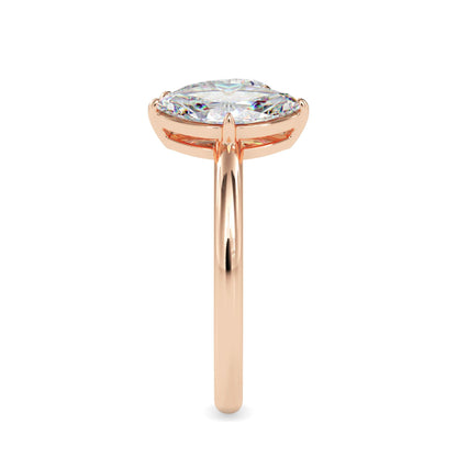 Toi et Moi 2 Carat Marquise & Pear Cut Diamond Engagement Ring for Women – Two Stone Bridal Jewelry
