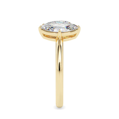 Toi et Moi 2 Carat Marquise & Pear Cut Diamond Engagement Ring for Women – Two Stone Bridal Jewelry