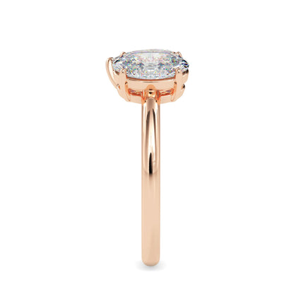 Toi et Moi 2 Carat Oval & Pear Cut Diamond Engagement Ring for Women – Two Stone Bridal Jewelry