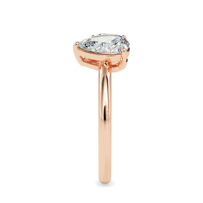 Toi et Moi 2 Carat Oval & Pear Cut Diamond Engagement Ring for Women – Two Stone Bridal Jewelry