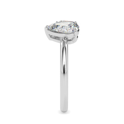 Toi et Moi 2 Carat Oval & Pear Cut Diamond Engagement Ring for Women – Two Stone Bridal Jewelry
