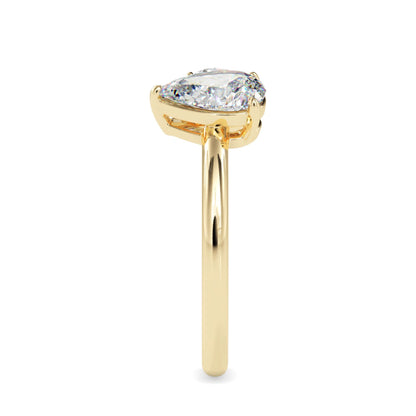 Toi et Moi 2 Carat Oval & Pear Cut Diamond Engagement Ring for Women – Two Stone Bridal Jewelry