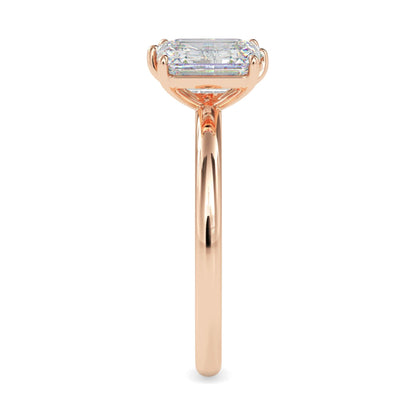 Toi et Moi 2 Carat Emerald & Marquise Cut Diamond Engagement Ring for Women – Two Stone Bridal Jewelry
