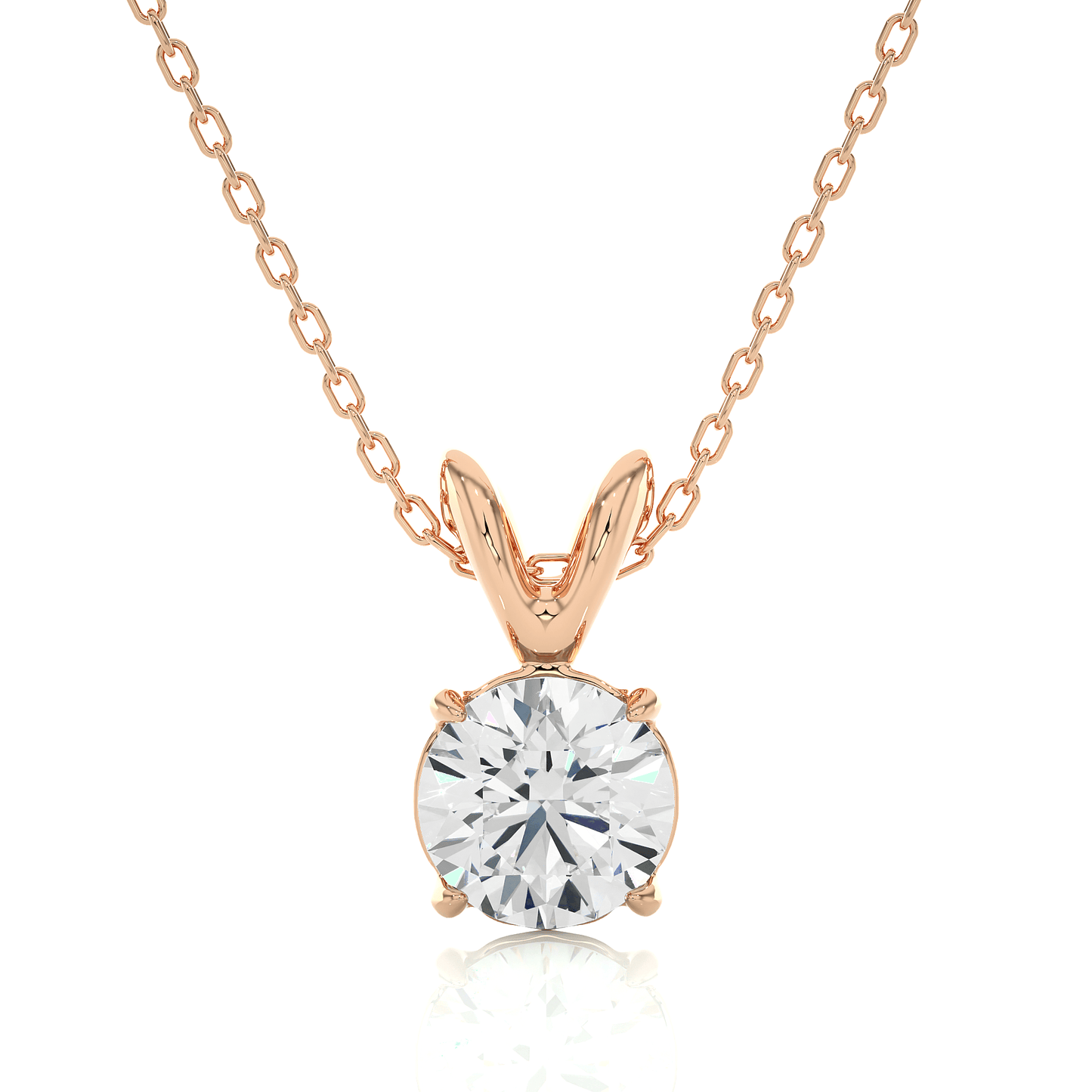 stellar round diamond pendant (chain sold separately)