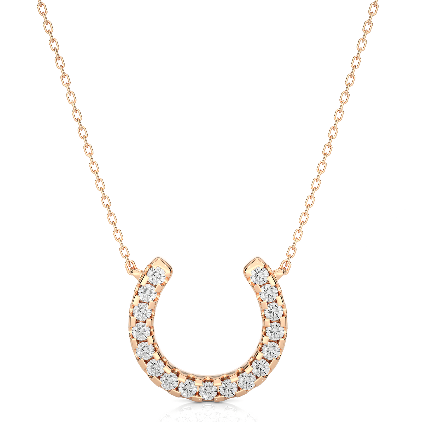 luminous round diamond pendant
