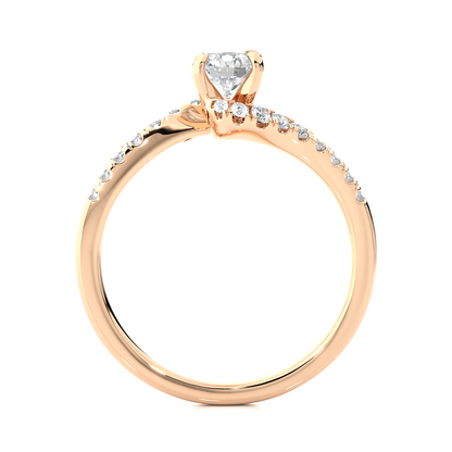 1.18 Carat Round Cut Diamond Solitaire Engagement Ring for Women – Classic Bridal Jewelry
