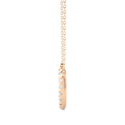 Luminous Round Diamond Pendant