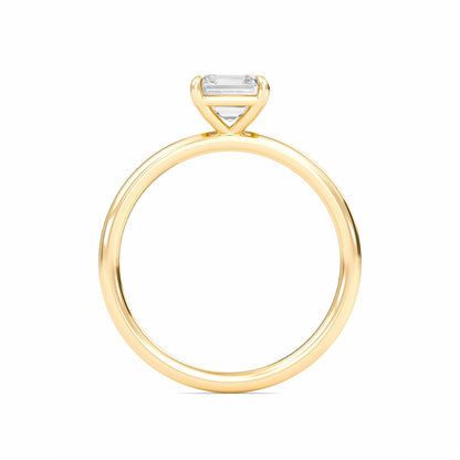 2 Carat Asscher Cut Solitaire Diamond Engagement Ring – Elegant Bridal Ring