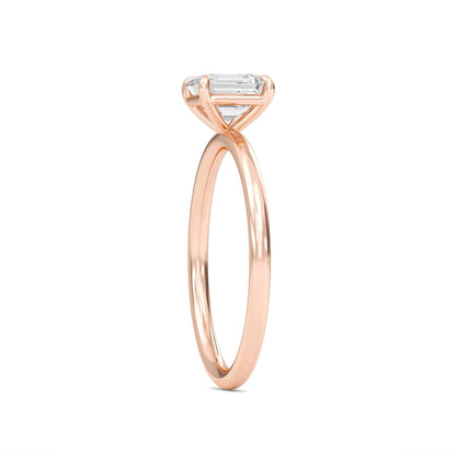2 Carat Asscher Cut Solitaire Diamond Engagement Ring – Elegant Bridal Ring