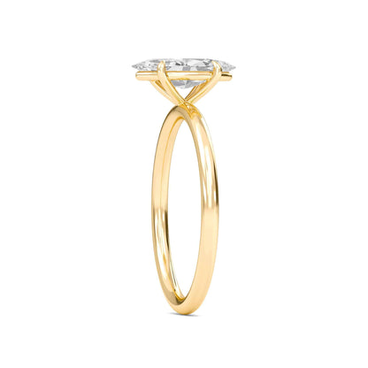 2 Carat Marquise Cut Solitaire Diamond Engagement Ring – Elegant Bridal Jewelry