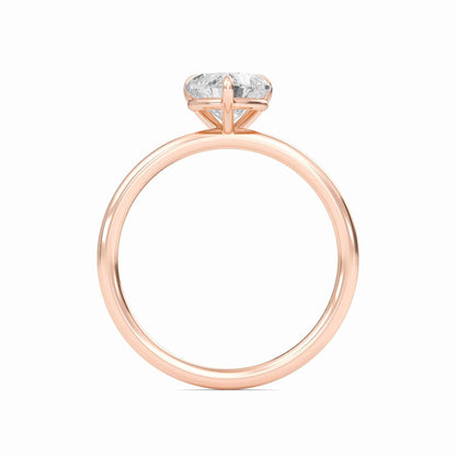 2 Carat Heart Cut Solitaire Diamond Engagement Ring – Elegant Bridal Jewelry