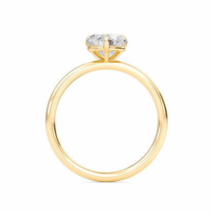 2 Carat Heart Cut Solitaire Diamond Engagement Ring – Elegant Bridal Jewelry