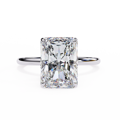 2.20 Carat Radiant Cut Hidden Halo Diamond Engagement Ring for Women – Elegant Bridal Jewelry