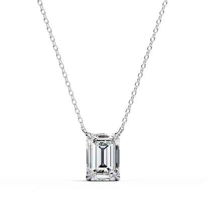 LGD Solitaire Pendant Emerald Stone (1.03ct) In 14K Gold Without Chain