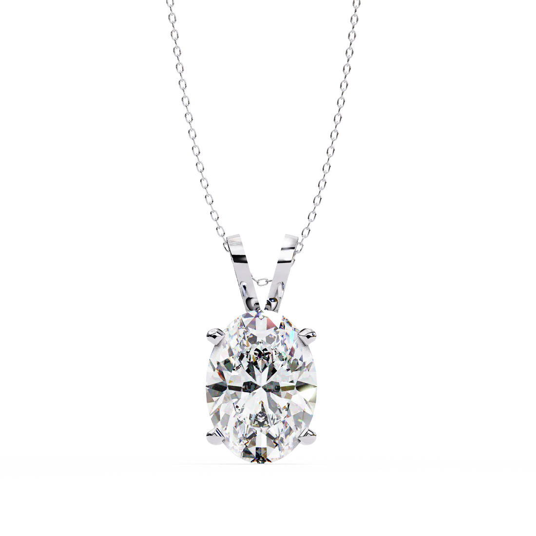 2.00 carat oval cut diamond solitaire pendant necklace – premium luxury jewelry
