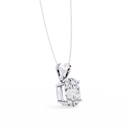 2.00 Carat Oval Cut Diamond Solitaire Pendant Necklace – Premium Luxury Jewelry