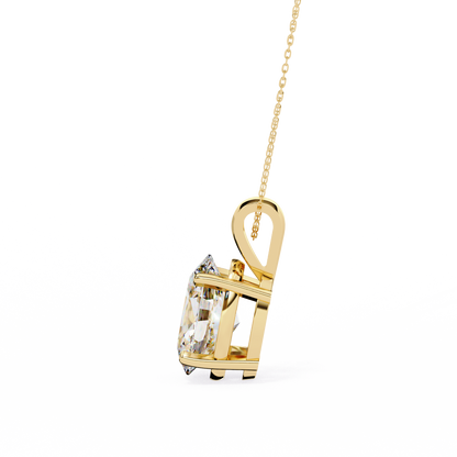 LGD Solitaire Pendant Oval Stone (2.48ct) In 14K Gold Without Chain