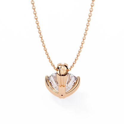 LGD Solitaire Pendant Round Stone (1.98ct) In 14K Gold Without Chain