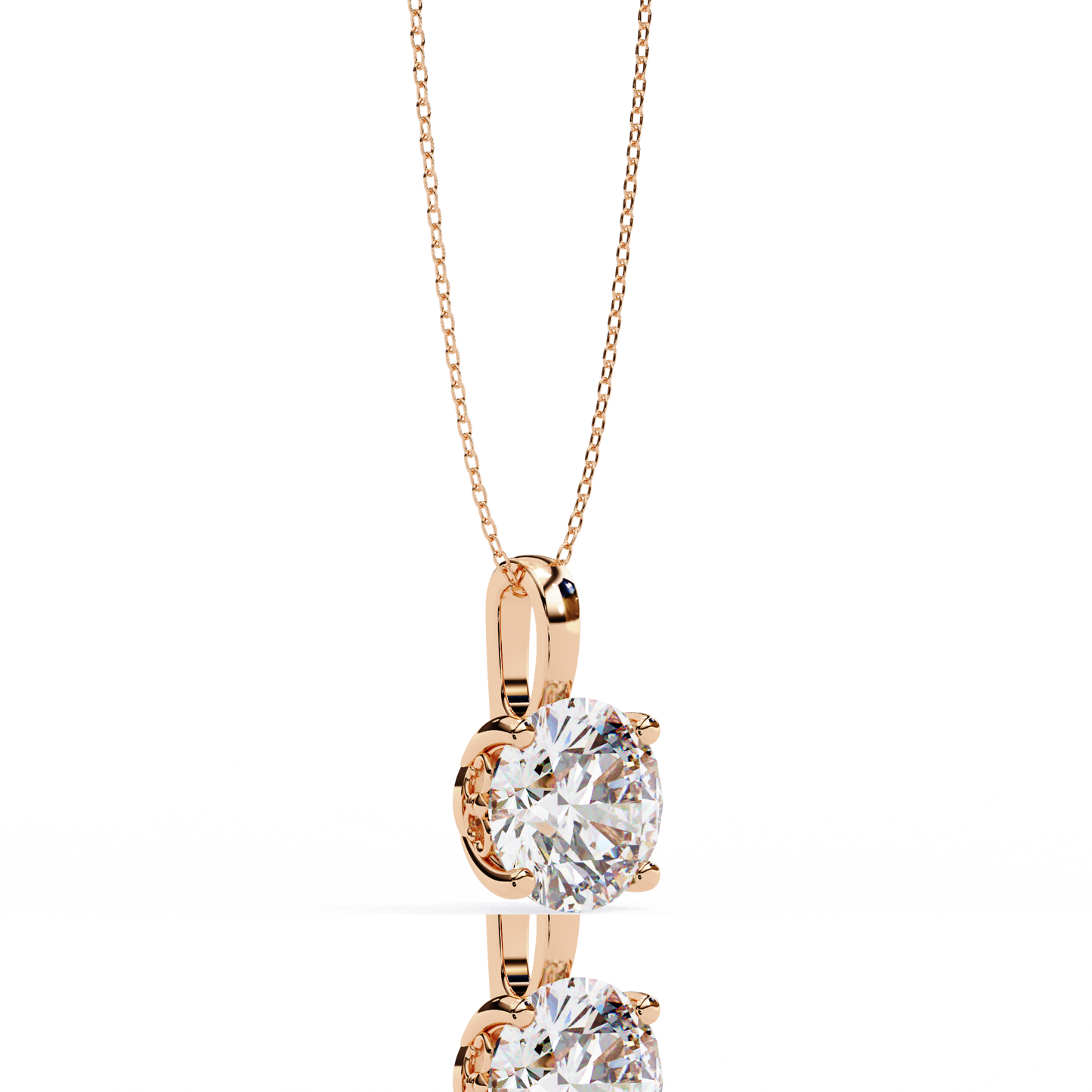 ivy cushion diamond pendant (chain sold separately)