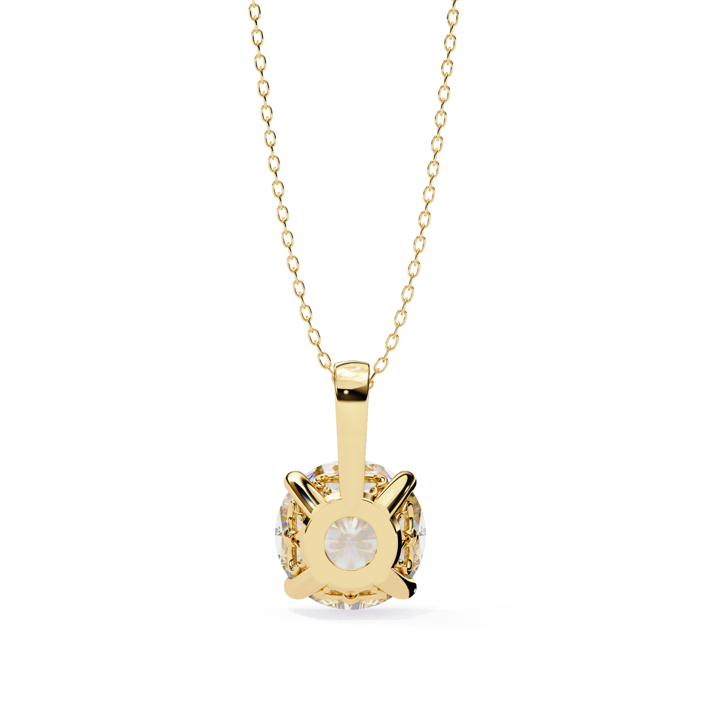 ivy cushion diamond pendant (chain sold separately)