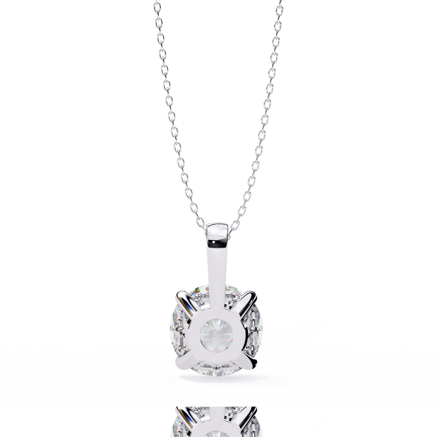 ivy cushion diamond pendant (chain sold separately)