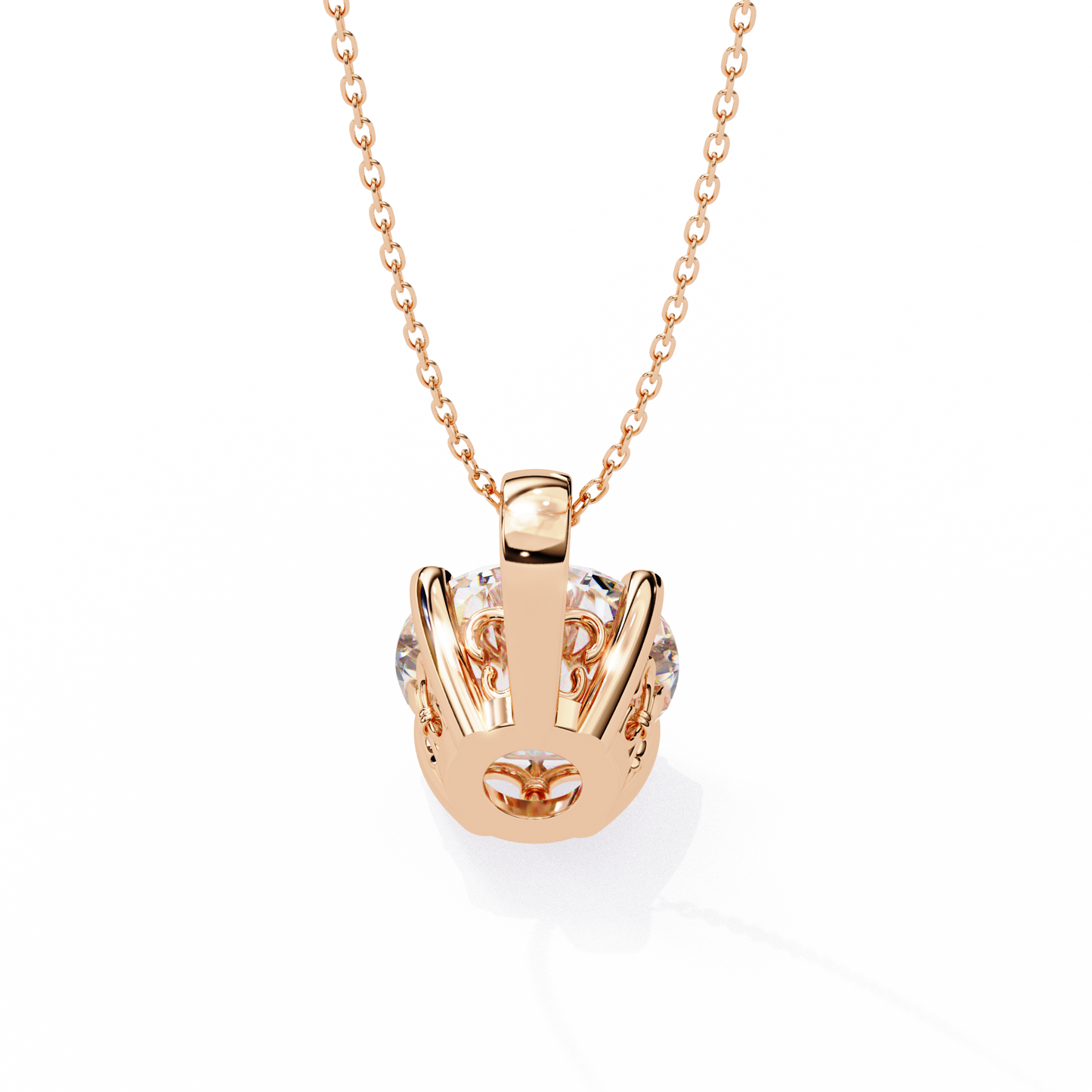 ivy cushion diamond pendant (chain sold separately)