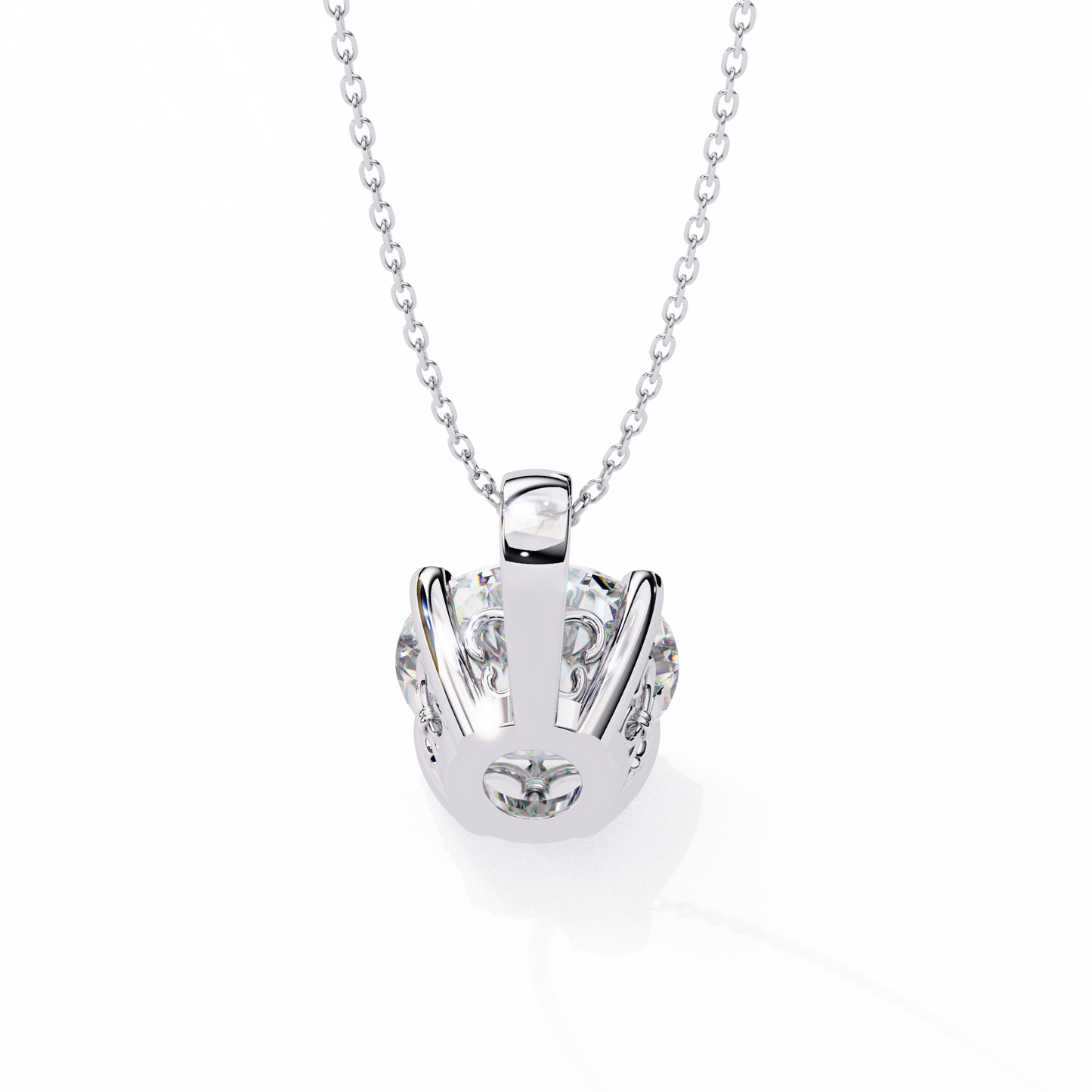 ivy cushion diamond pendant (chain sold separately)
