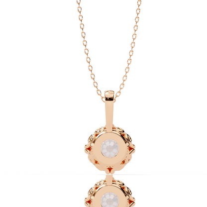 Ivy Round Diamond Pendant (Chain Sold Separately)