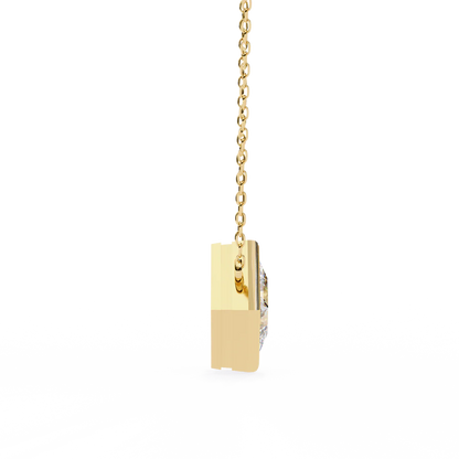 2.00 Carat Princess Cut Diamond Solitaire Pendant Necklace - Classic Fine Jewelry