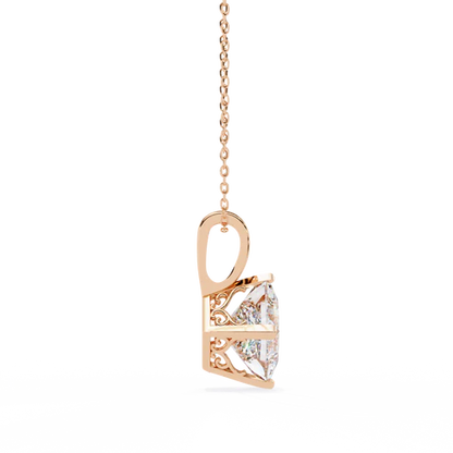 2.25 Carat Princess Cut Diamond Solitaire Pendant Necklace – Luxury Jewelry