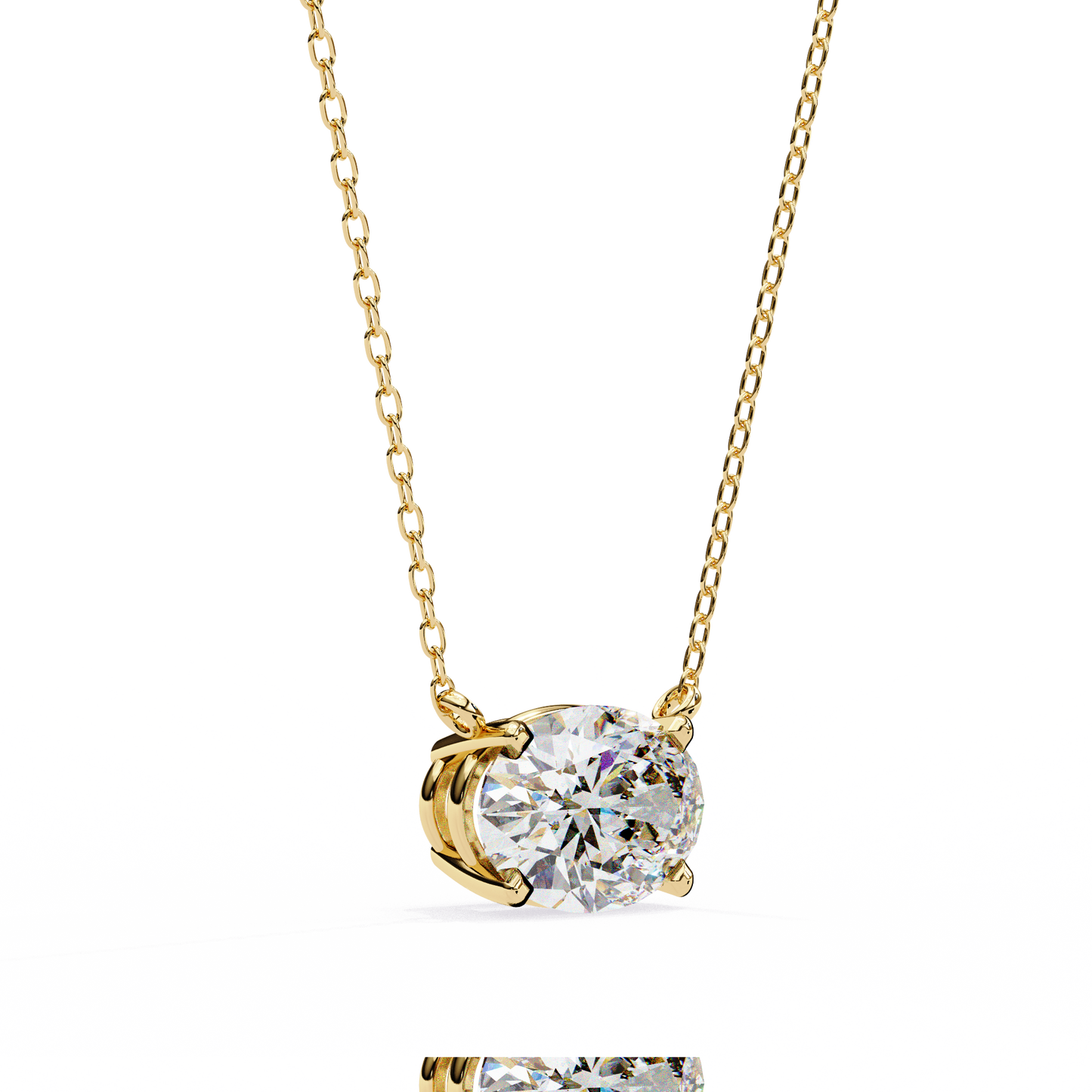 ivy grace oval diamond pendant