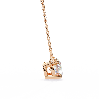 LGD Solitaire Pendant Oval Stone (1.66ct) In 14K Gold Without Chain
