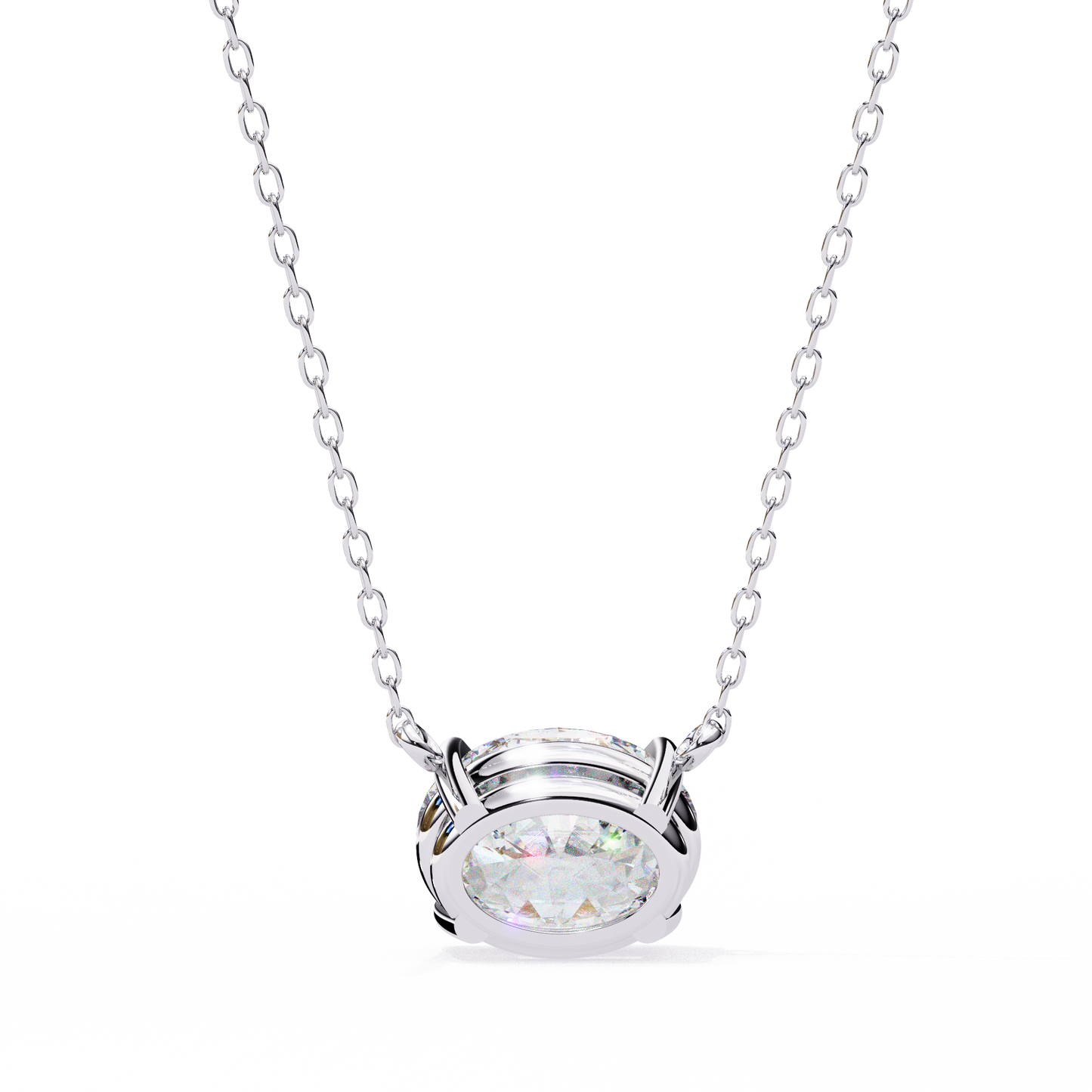ivy grace oval diamond pendant