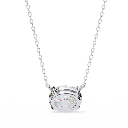 LGD Solitaire Pendant Oval Stone (1.66ct) In 14K Gold Without Chain