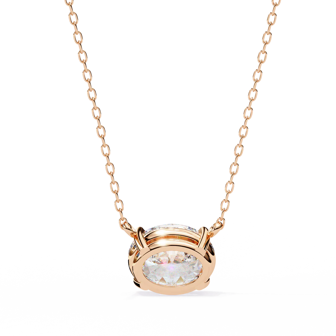 1.75 carat oval cut solitaire diamond pendant necklace – premium fine jewelry