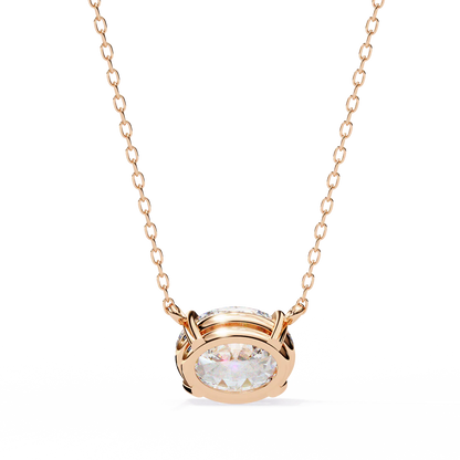 1.75 Carat Oval Cut Solitaire Diamond Pendant Necklace – Premium Fine Jewelry