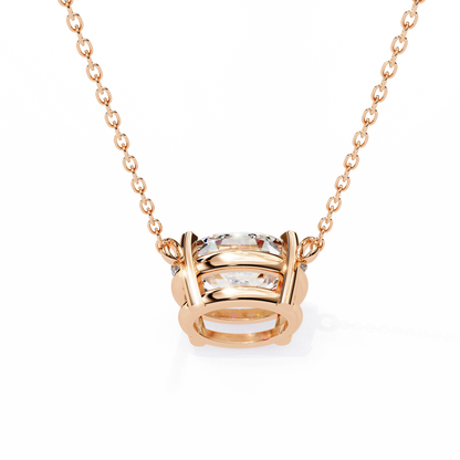 LGD Solitaire Pendant Oval Stone (1.66ct) In 14K Gold Without Chain