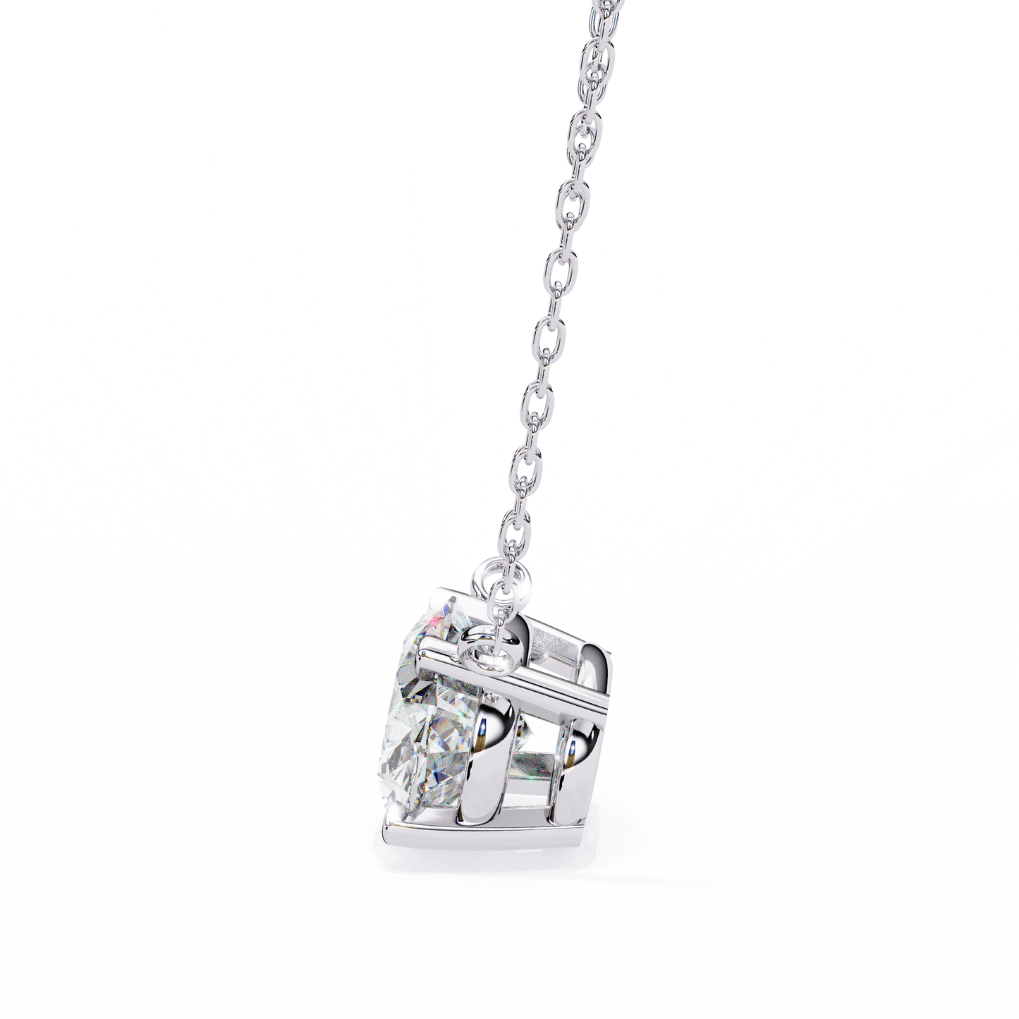 ivy grace oval diamond pendant